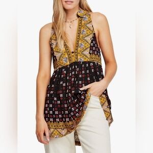 Free People Charlotte Sleeveless Top V-Neck,Racer Back, Size XS.